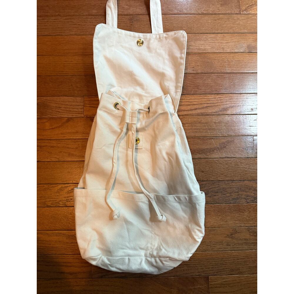Laude the Label off white Convertable canvas bag 100% cotton - Picture 3 of 9